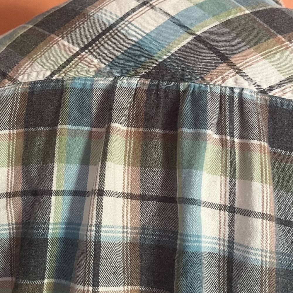 Johnny Was Workshop BOHO Embroidered Plaid Top - Picture 12 of 16